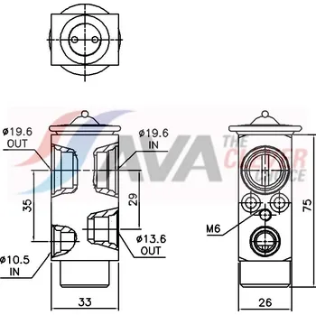 Ventil klimatizace Expanzní ventil, klimatizace NRF NRF38531