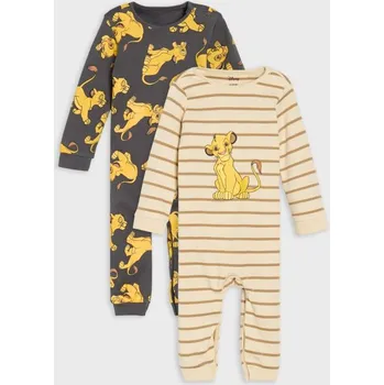 Chlapecké tričko Sinsay - Sada 2 overalů The Lion King - krémová - WJ379-01X - WJ379-01X-74