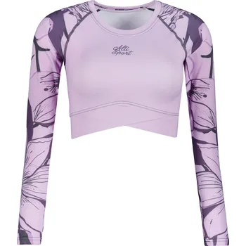 Dámské tričko Dámský funkční crop top premium ALTISPORT VOJ/ALW114TR04 RŮŽOVÁ XS