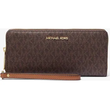 Peněženka MICHAEL KORS dámská velká peněženka Jet Set Travel hnědá