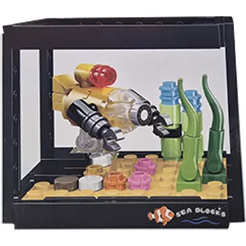 ostatní stavebnice Stavebnice akvárium 91ks ponorka 06