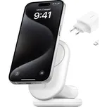 Magnetický nabíjecí stojan Belkin Boost Charge Qi2 15W 2v1 skládací bílá