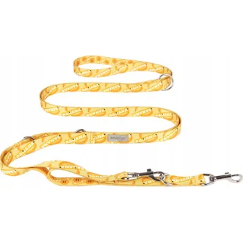 Vodítko pro psa Oboustranné Vodítko Amiplay 8v1 BeHappy XL Banana