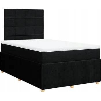 Postel Čalouněná jednolůžková postel 120x190 cm černá