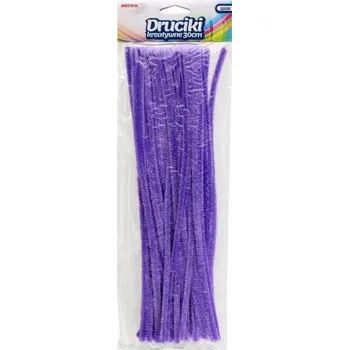 Set školních potřeb Druciki kreatywne fioletowe 40szt