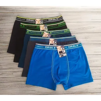 Boxerky Drole Pánské boxerky bavlněné Barva: Modrá, Velikost: M