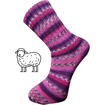 Dámské ponožky Bapon-Štepon, s.r.o. Vlněné ponožky pletené 35-37 fialová 35-37 (23-24cm)