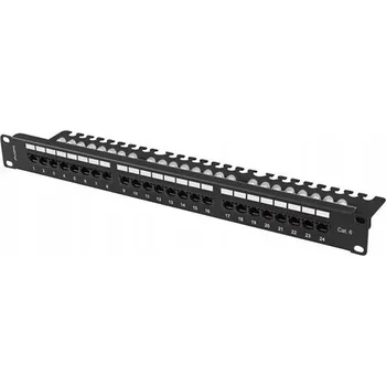 Patch panel Lanberg 24 Port 1U 19'' Cat.6 Utp Patch Panel s