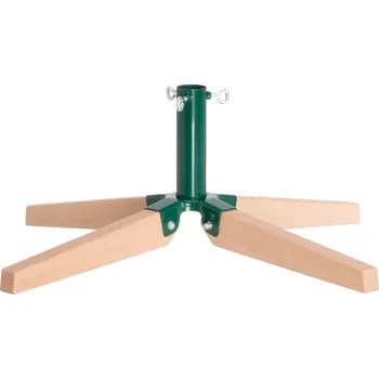 Winteria Stojan na umělý vánoční stromek, dřevo a kov, Ø 3,2 cm Zelená