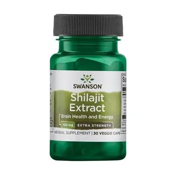 Swanson Shilajit Extract Doplněk stravy s extraktem z Shilajitu 30 ks, vegetariánská kapsle, 100 mg, EXP. 12/2025