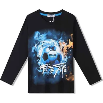 CHLAPECKÉ TRIČKO S DLOUHÝM RUKÁVEM - DT9415 tmavě modrá 122