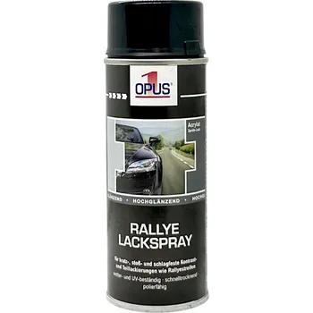 Barva ve spreji Opus1 Barva Lak Černý Lesk Automobilový Sprej 400ML