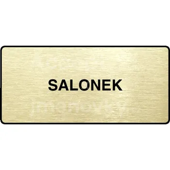 Značení Zlatý piktogram "SALONEK" s černým&nbsp;textem a rámečkem&nbsp;-