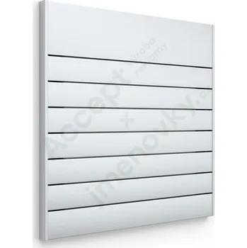 Informační tabulka Stříbrná&nbsp;dveřní tabulka&nbsp;SlimSlatz&nbsp;o velikosti&nbsp;187 x 185 mm&nbsp;s&nbsp;nezásuvným systémem