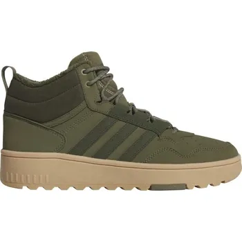 Pánská obuv Pánské zimní tenisky adidas HOOPS 4.0 MID WINTERIZED 10.5 Zelená, Tmavě zelená, Béžová