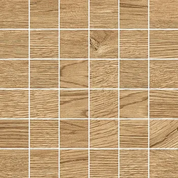 Obklad Nordic Wood Mosaico 5x5 Blonde - dlaždice mozaika 30x30 hnědá NDW334N