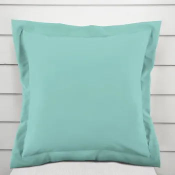 Povlak na dekorativní polštářek Bavlněný povlak na polštář s lemem Moni MO-062 Světle tyrkysový 30 x 50 cm