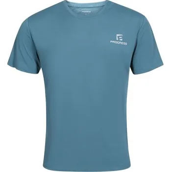 Pánské tričko Pánské sportovní triko PROGRESS VANTAGE L Světle modrá, Stříbrná