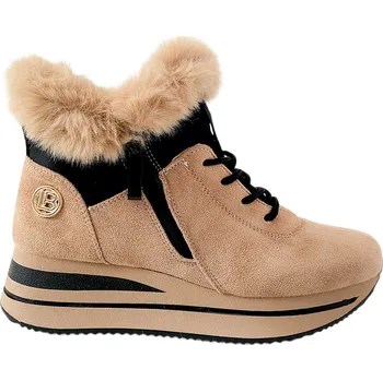 Dámské tenisky Zateplené tenisky Laura Biagiotti Micro Khaki Velikost: 36