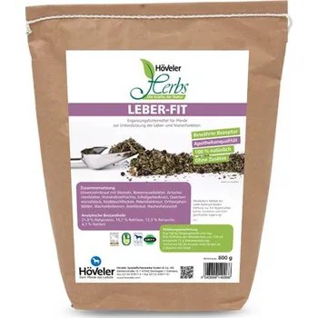 Krmivo pro koně Höveler VÝPRODEJ: Byliny Leber Fit Höveler, 800 g
