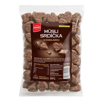 Müsli srdíčka s čokoládou 250 g