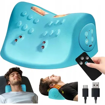 Masážní přístroj ELEKTRICKÝ MASÁŽNÍ POLŠTÁŘ NA KRK A RAMENA, 3 REŽIMY MASÁŽE, 3 ÚROVNĚ INTENZITY