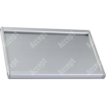 Informační tabulka Stříbrná dveřní tabulka Klassik Plus 103 o velikosti&nbsp;148 x 103 mm