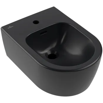 Bidet Villeroy & Boch Skyla - Závěsný bidet 530x370 mm, CeramicPlus, Pure Black 448200R7