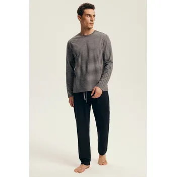 Pánské pyžamo PÁNSKÉ PYŽAMO NOVÉ 43455 AW25 GRAFIT 2XL