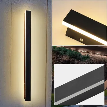Nástěnné svítidlo LED nástěnné svítidlo FASÁDNÍ VENKOVNÍ DLOUHÉ 80cm Bílá teplá 24W