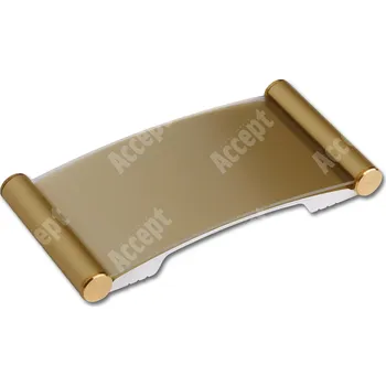 Informační tabulka Zlatá dveřní tabulka Plato 090&nbsp;o velikosti&nbsp;50 x 90 mm
