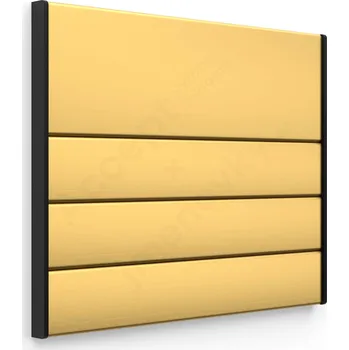 Informační tabulka Zlatá&nbsp;dveřní tabulka&nbsp;ACS&nbsp;o velikosti&nbsp;187 x 156 mm&nbsp;s&nbsp;nezásuvným systémem