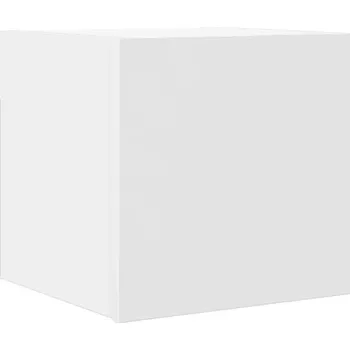 Televizní stolek TV stolek bílý 30,5x30x30 cm - montáž na zeď