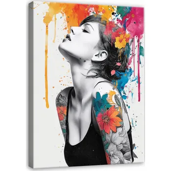 Obraz OBRAZ ŽENA ABSTRAKCE PORTRÉT DO LOŽNICE OBÝVACÍHO POKOJE NA PLÁTNĚ 40x30