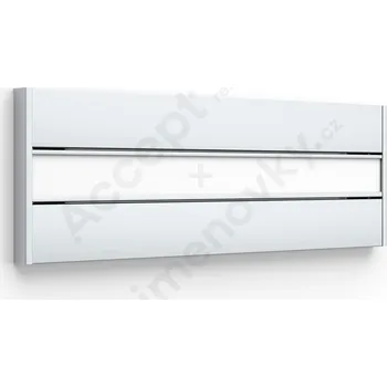Informační tabulka Stříbrná&nbsp;dveřní tabulka&nbsp;SlimSlatz&nbsp;o velikosti&nbsp;187 x 65 mm&nbsp;s&nbsp;zásuvným systémem