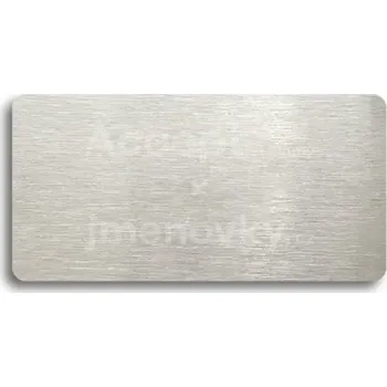 Informační tabulka Piktogram PRÁZDNÝ (bez rámečku) - stříbrná tabulka