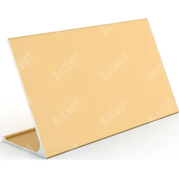 Jmenovka na stůl Stolní jmenovka D-62 (nezásuvný systém, zlatá) - šířka jmenovky 105 mm