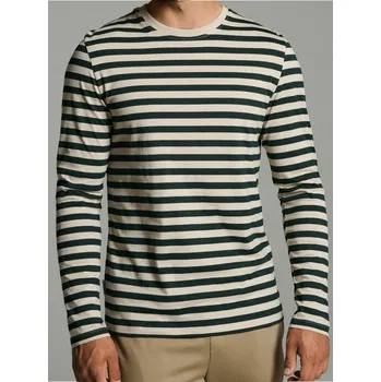 Pánské tričko Sinsay - Bavlněné tričko s dlouhými rukávy - zelená - 667EY-67X - 667EY-67X-S