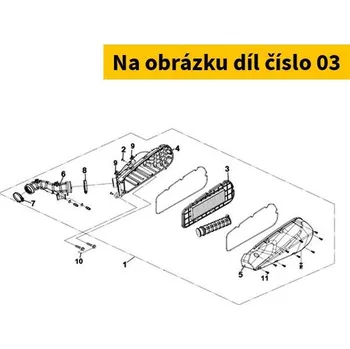 Filtr pro motocykl SYM Vzduchový filtr SYM 17211-J01-000 17211-J01-000