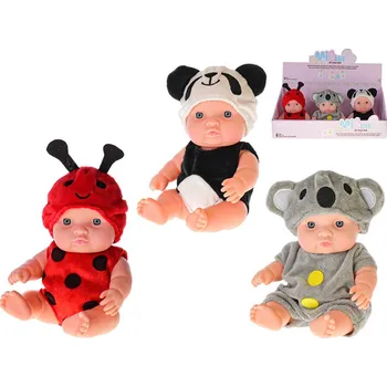 Panenka Panenka 20cm tvrdé tělo ve zvířecím oblečku