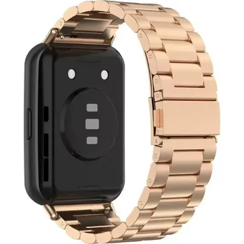 Ostatní příslušenství k chytrým hodinkám eses Kovový řemínek pro Huawei Watch Fit 2 - Růžovo zlatý