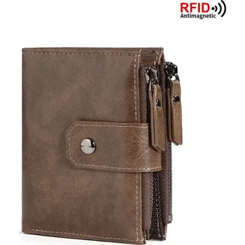 Peněženka Pánská peněženka z PU kůže – mincovník s ochranou RFID Barva (Varianta): Hnědá