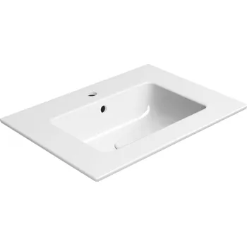 Umyvadlo PURA keramické umyvadlo slim 62x46cm, bílá ExtraGlaze