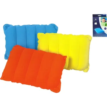 Cestovní polštářek Polštářek cestovní nafukovací 38x24x9cm 3barvy v krabičce