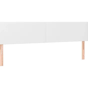 Čelo postele bílé 160x78/88 cm – Umělá kůže