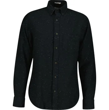 Pánská košile KOŠILE GANT REG NEPS FLANNEL SHIRT WASHED OUT BLACK