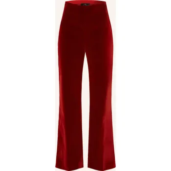 Dámské kalhoty Etro Dámské Sametové Kalhoty, tmavě červená, 36