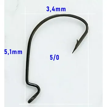Rybářský háček OFFSETOVÝ HÁČEK KUMHO VEL 5/0 - 10KS