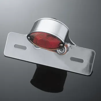 Osvětlení pro motocykl Highway Hawk H68-333 Světlo Mini Cateye držák Spz chrom 1ks