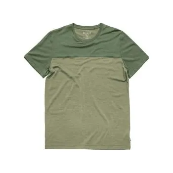 Devold CLASSIC LINEAR pánské triko s krátkým rukávem Forest/Lichen